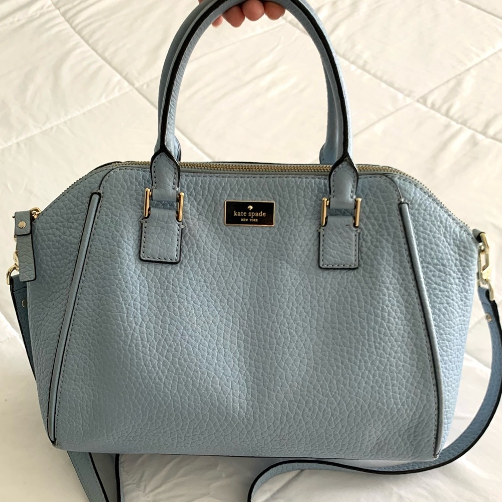 Kate Spade Prospect Place Pippa Purse Blue Leather